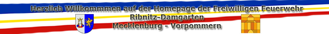 Herzlich Willkommmen auf der Homepage der Freiwilligen Feuerwehr Ribnitz-Damgarten Mecklenburg Vorpommern